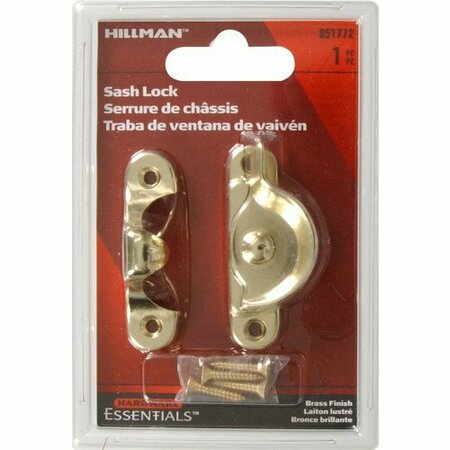 Hillman BRASS PLATED SASH LOCK 851772